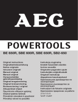 AEG Powertools BE 650R Original Instructions Manual