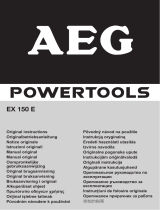 AEG EX 150 E Návod na obsluhu