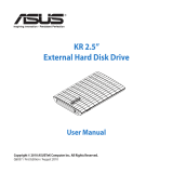 Asus KR External HDD Používateľská príručka