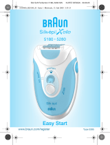 Braun 5180,  5280,  Silk-épil X'elle Easy Start Používateľská príručka