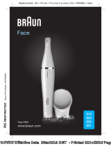 Braun 831 Face Gesichtsreinigungsbürste Používateľská príručka