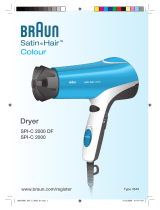 Braun Dryer SPI-C 2000 DF,  SPI-C 2000,  Satin Hair Colour Používateľská príručka