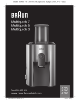 Braun J300 Juicer Používateľská príručka