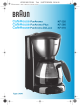 Braun KF 570 Používateľská príručka