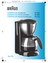 Braun KF520 Používateľská príručka