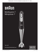 Braun MQ 775 patisserie Používateľská príručka