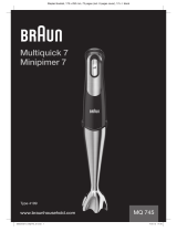 Braun Multiquick 7 Hand MQ 745 Používateľská príručka
