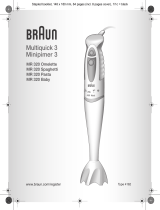 Braun MULTIQUICK 3 MR 320 SPAGHETTI Používateľská príručka