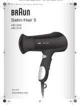Braun Satin Hair 5 HD 530 Návod na obsluhu