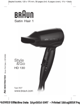 Braun Satin-Hair 1 HD 130 Používateľská príručka