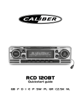 Caliber RCD120BT Stručná príručka spustenia