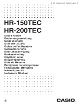 Casio HR-150TEC, HR-200TEC Návod na používanie