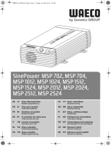 Dometic Waeco MSP702, MSP704, MSP1012, MSP1024, MSP1512, MSP1524, MSP2012, MSP2024, MSP2512, MSP2524 Návod na používanie