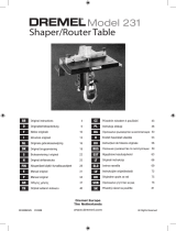Dremel 231 SHAPER ROUTER TABLE Návod na obsluhu