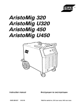 ESAB Aristo®Mig 320, Aristo®Mig 450 Aristo®Mig U320, Aristo®Mig U450 Používateľská príručka