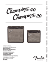 Fender Champion 40 1x12 Guitar Combo Amplifier Používateľská príručka