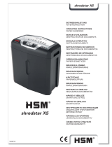 HSM Shredstar X5 Návod na používanie