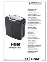 HSM shredstar X8 Návod na používanie