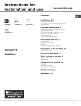 HOTPOINT/ARISTON AQS82D 29 EU/A Užívateľská príručka
