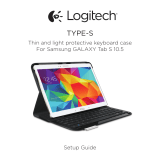 Logitech Type - S keyboard case for Samsung Galaxy Tab S 10.5 Používateľská príručka