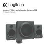 Logitech Z333 2.1 Speakers – Easy-access Volume Control Používateľská príručka
