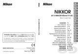 Nikon AF-S 85mm f/1.4G Nikkor Návod na obsluhu