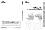Nikon AF-S 70-200MM F/4G ED VR Používateľská príručka