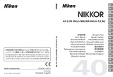 Nikon AF-S DX Micro NIKKOR 40mm f/2.8G Používateľská príručka