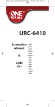 One For All URC 6410 Používateľská príručka