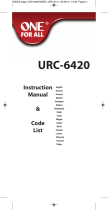 One For All URC-6420 Návod na obsluhu