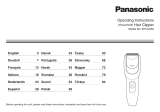 Panasonic ERGC20 Návod na obsluhu