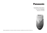 Panasonic ESWS20 Návod na používanie