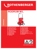 Rothenberger Drain cleaning machine RODRUM M Používateľská príručka