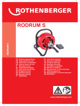 Rothenberger Drum machine RODRUM S Používateľská príručka