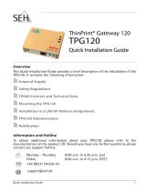 SEH ThinPrint Gateway TPG120 Návod na inštaláciu