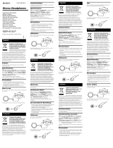 Sony MDR-E10LP Grey Používateľská príručka