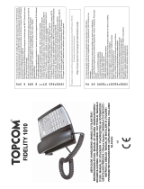 Topcom Fidelity 1010 Používateľská príručka