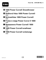 Toro 1800 Power Curve Snowthrower Používateľská príručka