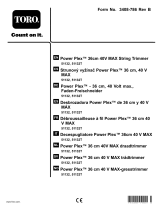 Toro PowerPlex 36cm 40V MAX String Trimmer Používateľská príručka