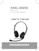 Modecom MC-825 Používateľská príručka
