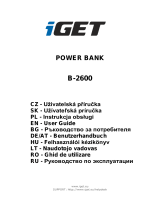 iGET Li-ion, 2600 mAh Užívateľská príručka