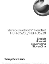 Sony Ericsson Bluetooth HBH-DS200 Používateľská príručka