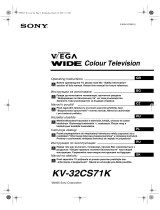Sony KV-32CS71K Používateľská príručka