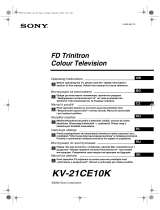 Sony KV-21CE10K FD Trinitron Používateľská príručka
