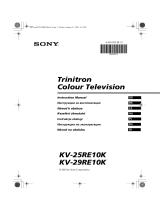 Sony KV-25RE10K Používateľská príručka