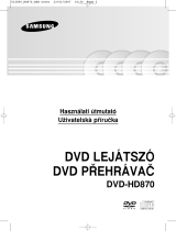 Samsung DVD-HD870 Používateľská príručka