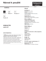 HOTPOINT/ARISTON AQC9 6F7 TM1 (EU) Užívateľská príručka
