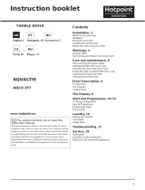 HOTPOINT/ARISTON AQC8 2F7 TM1 (EU) Užívateľská príručka