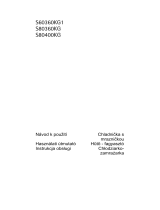 Aeg-Electrolux S60360KG1 Používateľská príručka