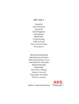 Aeg-Electrolux ESF103.1 Používateľská príručka